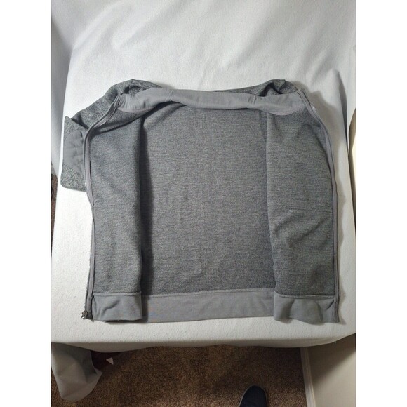 Arthur Beale Sweater Full Zip Mens XL Gray Padded Elbows Banded Waistline - Picture 6 of 9